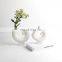 K&B New design Nordic modern simple white decorative ceramic flower vase pottery for home decor