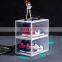 Clear Magnet Plastic Shoe Boxes Drop Front Shoe Storage Box Acrylic custom transparent display shoe boxes stackable organizer