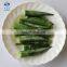 New Crop L 6 - 9 cm 8-12 cm 1 / 2 inch cut Iqf Frozen Okra Cut