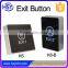 High sensitivity biometric finger touch sensor exit push button contact switch