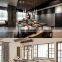 Kitchen bars long rectangle industrial vintage lamp loft retro iron chains wood pendant light