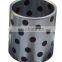 Cheap Price Solid Lubricating Bushing Bearing With Iron Base Iron Bushing With Graphite Lubricate