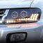 Upgrade full led headlamp headlight plug and play with dynamic for Mitsubishi Pajero V73 V77 head lamp head light 2000-2012
