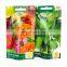 Plastic stand up aluminum foil pouch tomato watermelon sunflower vegetable and fruit seeds small aluminized silver bag