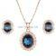 SHENGKE SK Hot Sale Watch Set Blue Jewelry Necklace Earrings 4 Pieces 0039+0093Blue Sets Bracelet Watch Gift Girl Friend