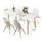 Nordic Wholesales Rectangle Dining Table Set Furniture Modern Dine Room Chaires Dining Tables Coffee Table With 4 Chairs
