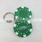 Plastic Clay OEM Poker Chip with Keychain