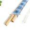 Best Price 2 sets Straw case Footprint with drinking bamboo straws and cleaning brush Wholesale In Bulk High QUality