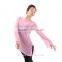 (WE01119) Ballet Warm Up, Dance Warm Up, Mesh Dance Tops, Long Sleeve Dance tops