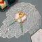 Luxurious Gold Silver Leaf Placemat For Wedding Table Decorating