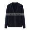 Custom Manufacturer's 100% Cashmere Deep V-Neck Cardigan Sweater for Women Knitted Casual Style for Winter with Front Logo