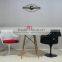 replica aluminium base swivel ABS Eero Saarinen tulip armchair with fabric cushion