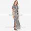 2016 Women fashion dress OEM service top quality stripe prom maxi dress D296