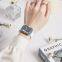 LeYi Luxury Bling Diamond Glass Screen Protector Smart Watch Case for Apple IWatch Series 6 7 8 Bumper Cover