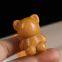 Woodcarving Wishing Bear Desktop Ornament