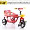 2016 popular cheap children tricycle with back seat