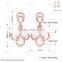 E1059 Wholesale Nickle Free Antiallergic White Real Gold Plated Earrings For Women New Fashion Jewelry