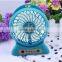 Factory price fan shape mini power bank fan, portable function fan shape mini power bank fan
