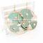 flower shape hoop earring