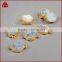 Small round galaxy quartz agate druzy geode gemstone connector from wholesale guangzhou fashion jewelry market