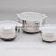 3 pcs set stainless steel mixing bowl set with grater