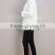 QD80712 Woman 2015 Winter White Mink Fur Long Coat