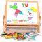 high quality kids magnetic drawing board writing white board wooden magnetic board