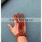 Archery Protector Finger Guard And Traditional Leather 3 Finger Brown Archery Gloves For Archery Shooting