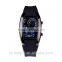 black led silicone sport watch quartz led sport watch for man