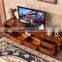 Living room furniture rubber wood TV showcase designs images