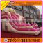 Pink inflatable dry slide funny game hot sales