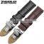 Durable Genuine Cowhide Leather Deployant Watch Band Strap Buckle Leather Strap Watch 19mm
