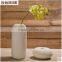Jingdezhen creative modern white decorative art vase set with flower