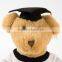 newly develop soft brown teddy bear graduation plush