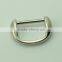 Highly reflective metal 19mm nickel bag ring metal bag d ring