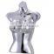 Fashion Plastic Sexy Half Body Female Mannequin With Chrome