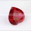 artificial gems wholesale synthetic loose heart shaped ruby gem stone