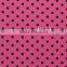black dot on green polyester milk fiber Spandex print fabric names