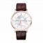 Womens Stainless Steel Dive Custom Printed Watches With Leather Band