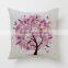 Colourful spring tree pattern 18 inch pillow covers washable