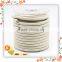 Outside Machine Italian Stitch Nappa Sheepskin Leather Cord 8mm White Color