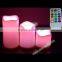 Hot Sale Creative Design LED Remote Control Table Light, Color Changing Ivory LED Candle Light