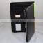 A4 zip pu leather business portfolio notepad with card holders