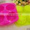 100% Food Grade Fda And Lfgb 4 Cavity Silicone Flower Shape Cake Mold Soap Mould
