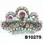 unique glitter pink crystal twisted rhinestone tiara barrette