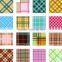 custom designer 100% polyester new colorful plaid printing for upholstery