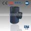 CE certificated DIN8063 PVC reducing tee, PVC fitting