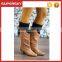 C05-1 Black Thick Cable Knit Knee Boot Socks With Fold Over Cuff Women Knitted Thigh High Leg Warmers Knitting Boot Socks