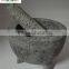 Three Legs 15x11.5cm Granite Mortar And Pestle