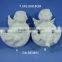 Bisque CERAMIC ANGELS-unpaint porcelain angel with star